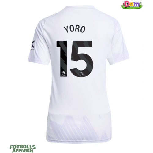 Manchester United Leny Yoro #15 Bortatröja Kvinnor 2025-26 Kortärmad